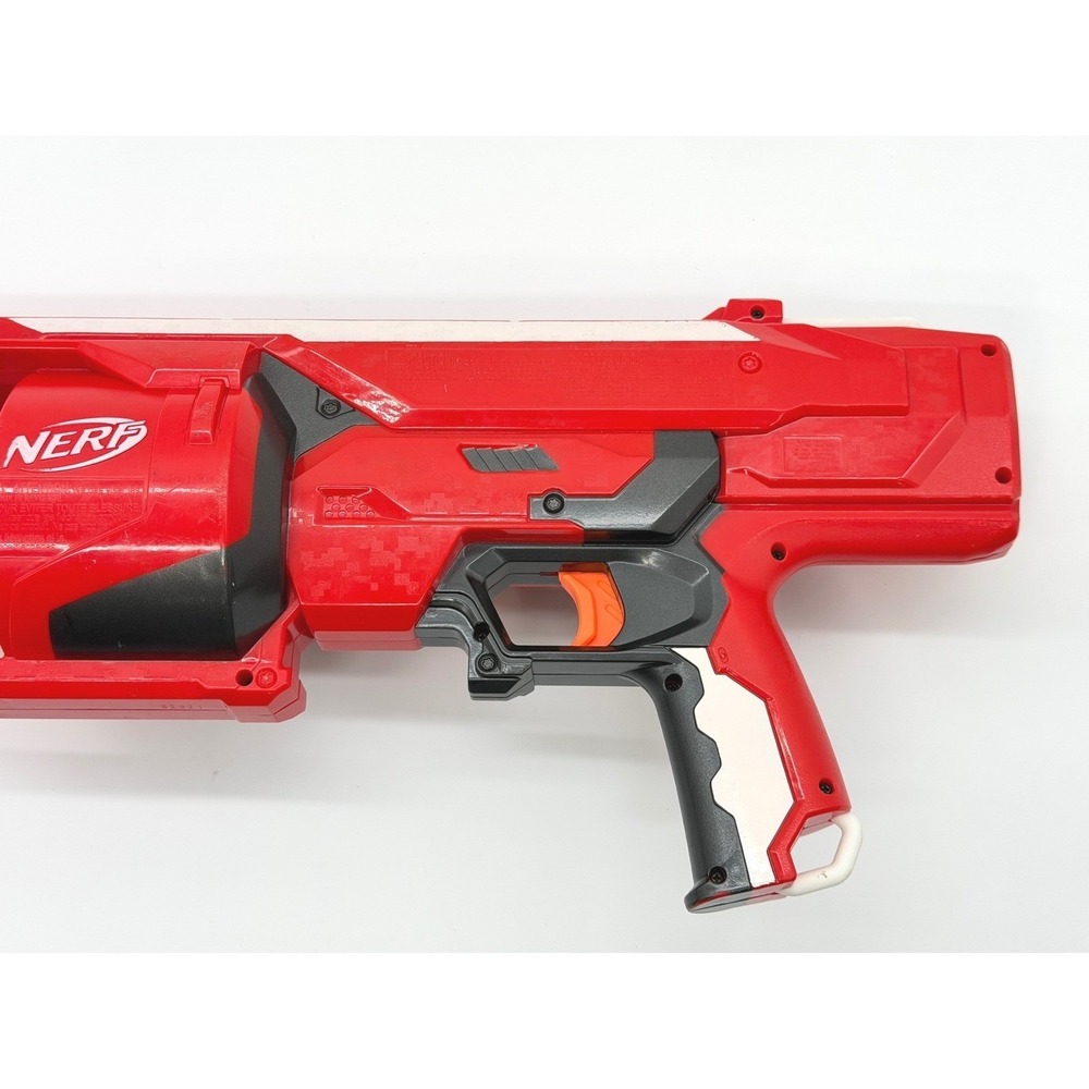Nerf N-Strike MEGA Rotofury Blaster Red Rotating Drum Slam Fire Pump Action Gun - Picture 7 of 8